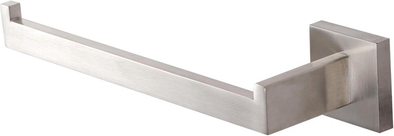 LANC Left Side Bathroom Hand Towel Holder Brushed Nickel Hand Towel Bar 10 Inche Square Towel Ring for Kitchen Bathroom Wall Mount Stainless Steel Modern Towel Racks Hanger, A8806BN-LF - Image 1